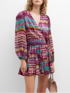 Ramy Brook Stacie Long-Sleeve Mini Dress